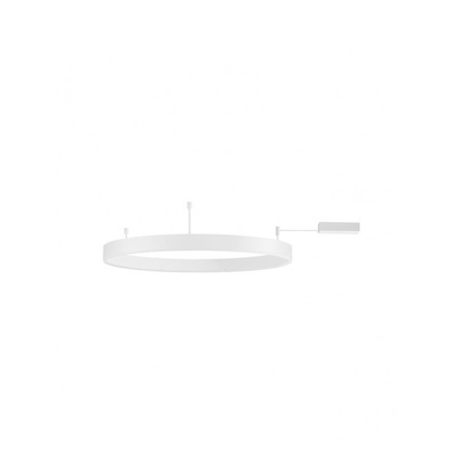 NOVA LUCE 9063605 | Motif Nova Luce stropné svietidlo - TRIAC kruhový regulovateľná intenzita svetla 1x LED 4166lm 3000K matný biely, opál