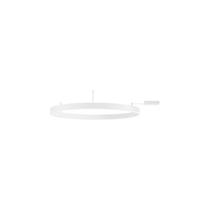 NOVA LUCE 9063608 | Motif Nova Luce stropné svietidlo - TRIAC kruhový regulovateľná intenzita svetla 1x LED 4552lm 3000K matný biely, opál