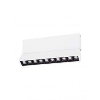 NOVA LUCE 9070137 | Pad Nova Luce stropné svietidlo UGR <19, otočné prvky 1x LED 1044lm 3000K matný biely, čierna