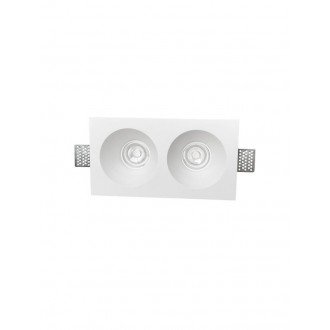 NOVA LUCE 9079600 | Mib-NL Nova Luce zabudovateľné svietidlo obdĺžnik malovatelné 252x136mm 1x GU10 biela