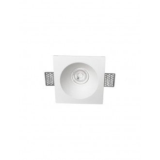 NOVA LUCE 9079601 | Mib-NL Nova Luce zabudovateľné svietidlo štvorec malovatelné 130x130mm 1x GU10 biela