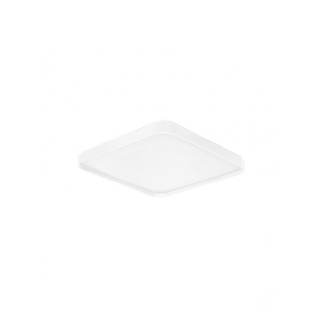 NOVA LUCE 9081250 | Athos-NL Nova Luce stropné svietidlo štvorec 1x LED 1800lm 3000K matný biely, opál