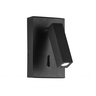 NOVA LUCE 9081352 | Dona-NL Nova Luce rameno stenové svietidlo prepínač otočné prvky 1x LED 180lm 3000K matná čierna