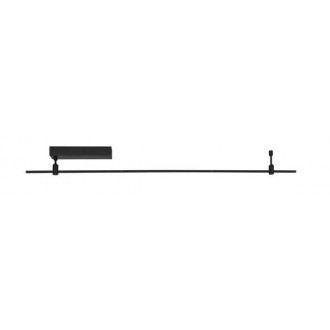 NOVA LUCE 9180120 | Magnetic-Decorative-Wall Nova Luce prvok systému - sprievodná koľajnica doplnok magnet matná čierna