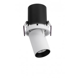NOVA LUCE 9232130 | Pin Nova Luce zabudovateľné CRI>90 svietidlo otočné prvky Ø84mm 1x LED 720lm 3000K IP32 matný biely, čierna