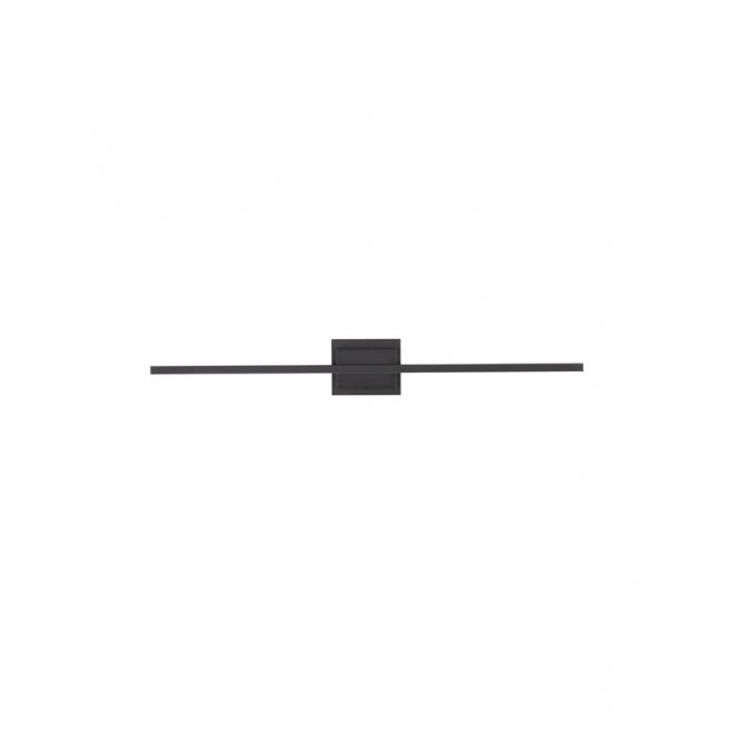 NOVA LUCE 9267019 | Azure Nova Luce rameno stenové svietidlo 1x LED 1200lm 3000K matná čierna, opál