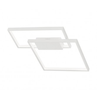 NOVA LUCE 9364034 | Porto-NL Nova Luce stropné svietidlo - TRIAC štvoruholník regulovateľná intenzita svetla 1x LED 2030lm 3000K matný biely
