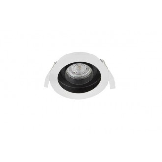 NOVA LUCE 9430124 | Cedi Nova Luce zabudovateľné svietidlo kruhový otáčateľný svetelný zdroj Ø100mm 1x GU10 biela, čierna