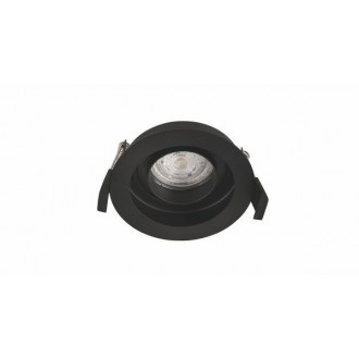 NOVA LUCE 9430125 | Cedi Nova Luce zabudovateľné svietidlo kruhový otáčateľný svetelný zdroj Ø100mm 1x GU10 čierna