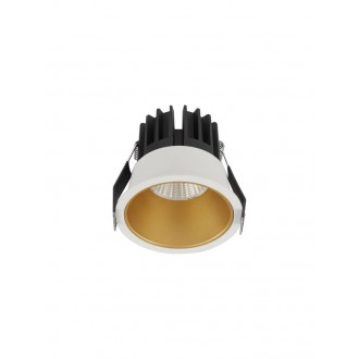 NOVA LUCE 9580646 | Luela Nova Luce zabudovateľné CRI>90 svietidlo kruhový UGR <19 Ø84mm 1x LED 1059lm 4000K matný biely, zlatý, čierna