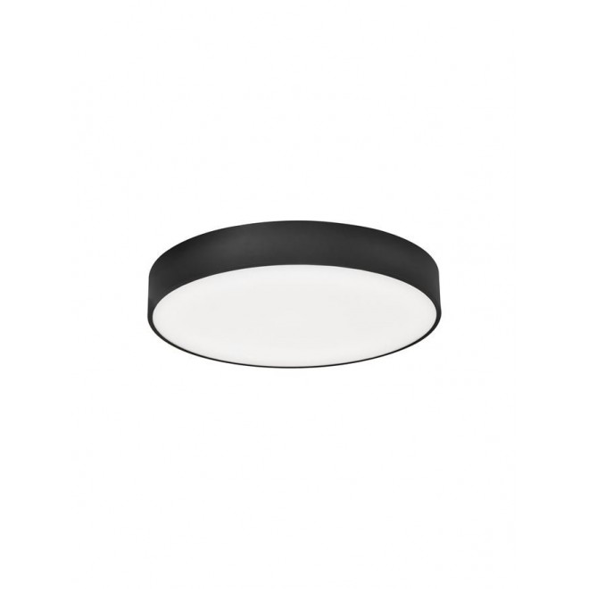 NOVA LUCE 9756722 | Sotto-NL Nova Luce stropné svietidlo kruhový diaľkový ovládač regulovateľná intenzita svetla, nastaviteľná farebná teplota 1x LED 1964lm 2700 - 3500 - 5000K matná čierna, opál