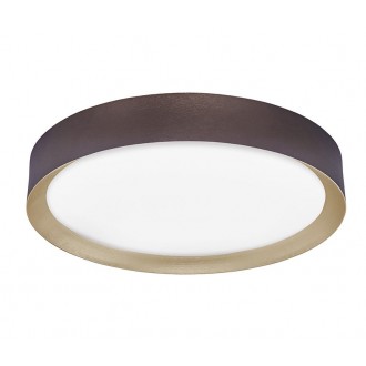 NOVA LUCE 9818451 | Luton-NL Nova Luce stropné svietidlo kruhový 1x LED 3525lm 3000K kávová, matný biely