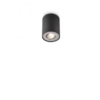 PHILIPS 56330/30/PN | Pillar Philips spot svietidlo otáčateľný svetelný zdroj 1x GU10 čierna