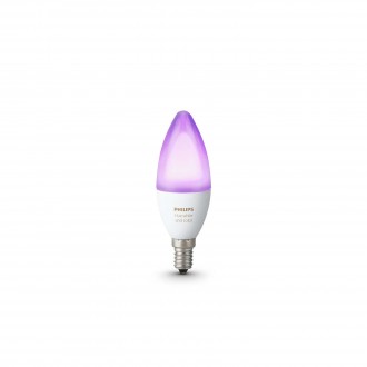 PHILIPS 8718696695166 | E14 6W Philips sviečka B39 LED svetelný zdroj hue múdre osvetlenie 470lm 2200 <-> 6500K regulovateľná intenzita svetla, meniace farbu