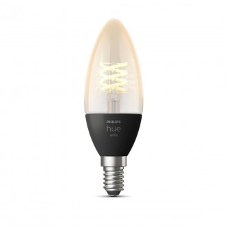 PHILIPS 8719514302235 | E14 4,5W Philips sviečka B39 LED svetelný zdroj hue múdre osvetlenie 300lm 2100K regulovateľná intenzita svetla, Bluetooth CRI>80