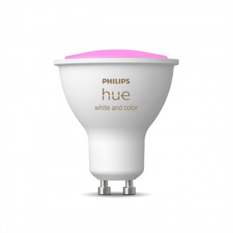 PHILIPS 8719514339880 | GU10 4,3W -> 50W Philips spot LED svetelný zdroj hue múdre osvetlenie 350lm 2200 <-> 6500K regulovateľná intenzita svetla, meniace farbu, nastaviteľná farebná teplota, Bluetooth CRI>80
