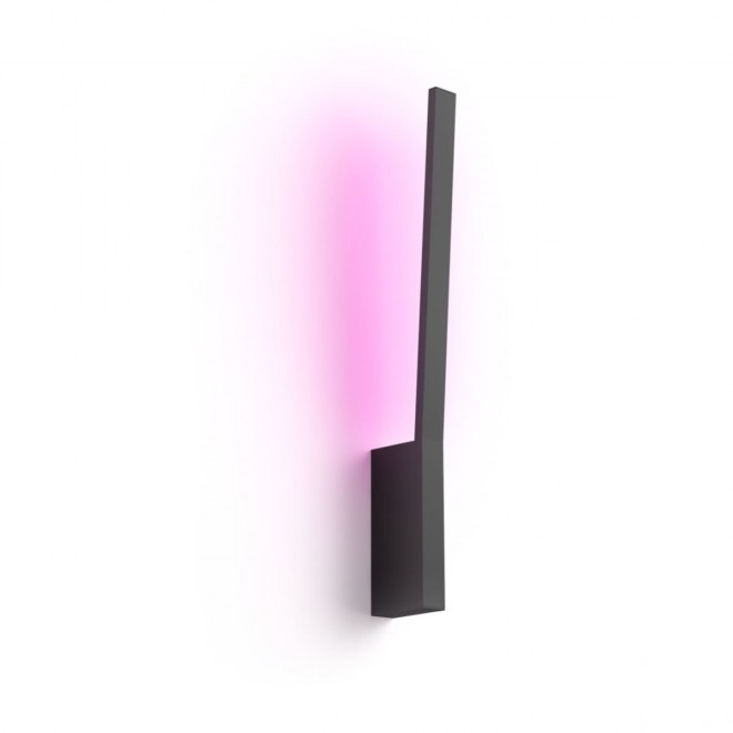 PHILIPS 8719514343429 | PHILIPS-hue-Liane Philips rameno stenové hue múdre osvetlenie regulovateľná intenzita svetla, meniace farbu, nastaviteľná farebná teplota, Bluetooth 1x LED 900lm 2200 <-> 6500K čierna
