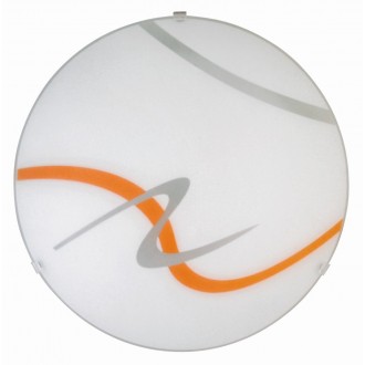 RABALUX 1815 | Soley Rabalux stenové, stropné svietidlo kruhový 1x E27 biela, pomaranč