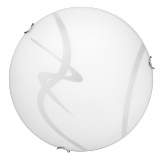 RABALUX 1818 | Soley Rabalux stenové, stropné svietidlo kruhový 1x E27 biela, priesvitná