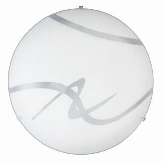 RABALUX 1819 | Soley Rabalux stenové, stropné svietidlo kruhový 2x E27 biela, priesvitná