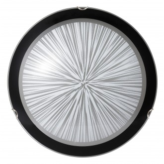 RABALUX 1858 | Sphere Rabalux stenové, stropné svietidlo 2x E27 vzorka, čierna, biela