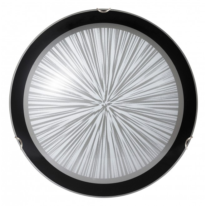 RABALUX 1858 | Sphere Rabalux stenové, stropné svietidlo 2x E27 vzorka, čierna, biela