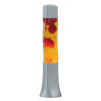 RABALUX 4109 | Marshal Rabalux dekor láva-lampa prepínač na vedení 1x E14 červená, žltá, strieborný