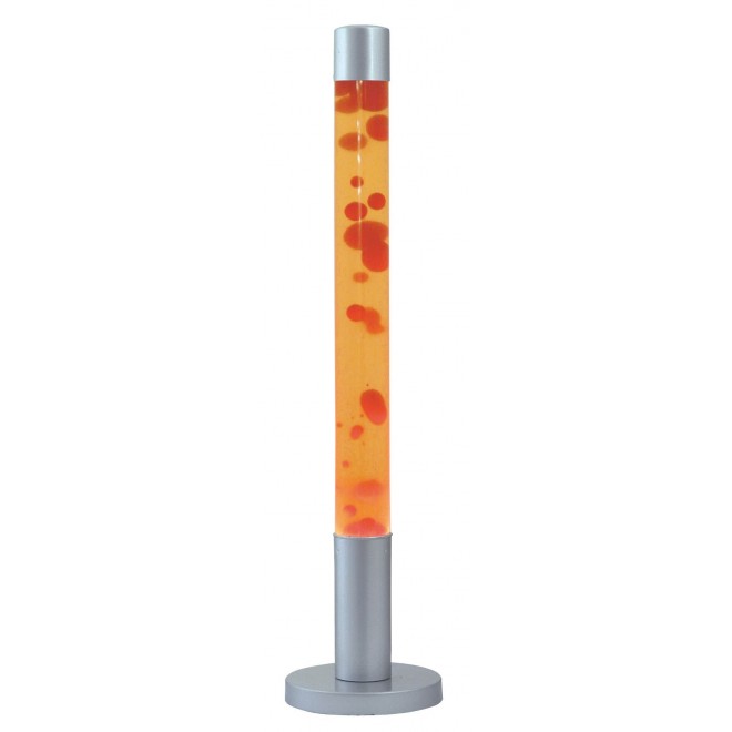 RABALUX 4111 | Dovce Rabalux stojaté láva-lampa 76cm prepínač na vedení 1x E14-R50 červená, žltá, strieborný