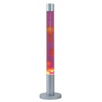 RABALUX 4112 | Dovce Rabalux stojaté láva-lampa 76cm prepínač na vedení 1x E14 / R50 pomaranč, fialová, strieborný