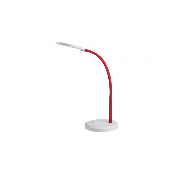 RABALUX 5430 | Timothy Rabalux stolové svietidlo 58cm dotykový prepínač s reguláciou svetla flexibilné, regulovateľná intenzita svetla 1x LED 440lm 4000K biela, červená