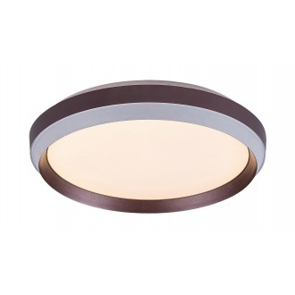 RABALUX 71159 | Fontana-RA Rabalux stropné svietidlo kruhový 1x LED 1100lm 3000K hnedá, matný biely, opál