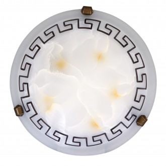 RABALUX 7648 | Etrusco Rabalux stenové, stropné svietidlo 1x E27 bronzová, hnedá, biela