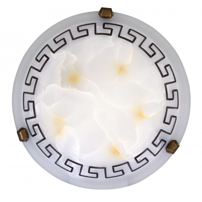 RABALUX 7648 | Etrusco Rabalux stenové, stropné svietidlo 1x E27 bronzová, hnedá, biela