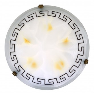 RABALUX 7649 | Etrusco Rabalux stenové, stropné svietidlo 2x E27 bronzová, hnedá, biela