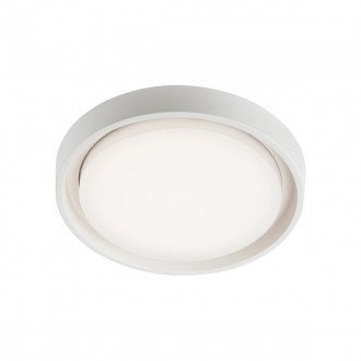 REDO 9180 | Bezel-RD Redo stropné svietidlo 1x LED 1950lm 3000K IP54 matný biely, opál
