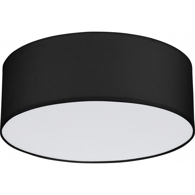 TK LIGHTING 1586 | Rondo-TK Tk Lighting stropné svietidlo 2x E27 čierna, biela