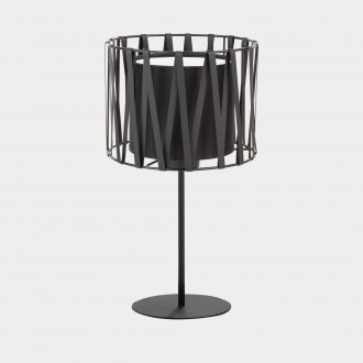 TK LIGHTING 2898 | Harmony-Black-TK Tk Lighting stolové svietidlo 35cm prepínač na vedení 1x E27 čierna