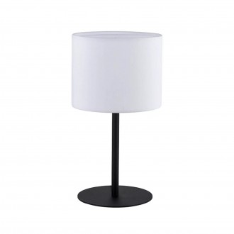 TK LIGHTING 5096 | Rondo-TK Tk Lighting stolové svietidlo 37cm prepínač 1x E27 biela