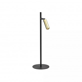 TK LIGHTING 5413 | Lagos Tk Lighting stolové svietidlo 46cm prepínač otočné prvky 1x G9 čierna, zlatý