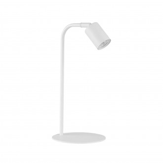 TK LIGHTING 5490 | Logan-TK Tk Lighting stolové svietidlo 40cm prepínač otočné prvky 1x GU10 biela