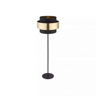 TK LIGHTING 5586 | Calisto-TK Tk Lighting stojaté svietidlo 159cm prepínač 1x E27 čierna, zlatý