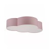 TK LIGHTING 6072 | Cloud Tk Lighting stropné svietidlo 4x E27 ružové, biela