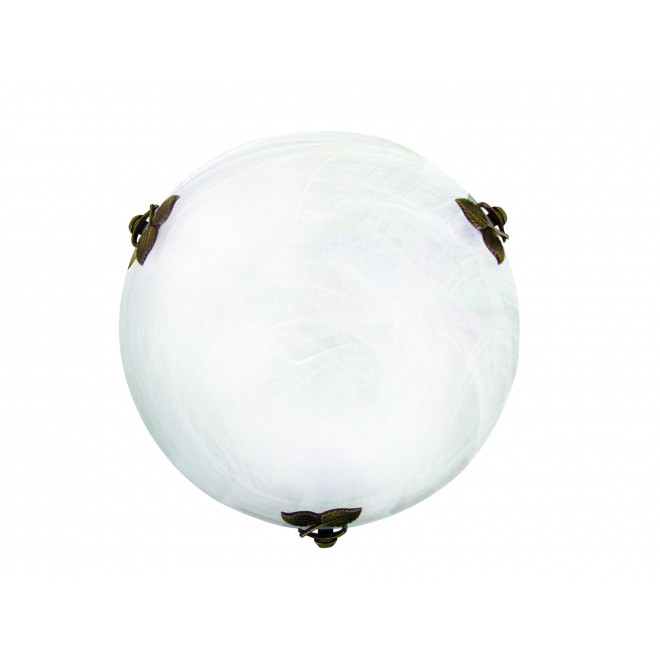 VIOKEF 3959000 | Flora-VI Viokef stropné svietidlo 2x E27 biela, antický, alabaster