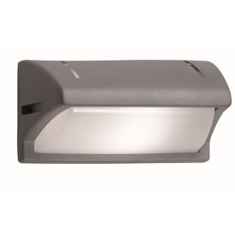 VIOKEF 4055900 | Limnos Viokef stenové svietidlo 1x E27 IP23 sivé, biela
